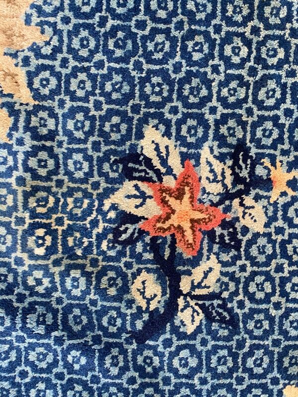 Old Chinese art deco rug spekin 150x190 cm