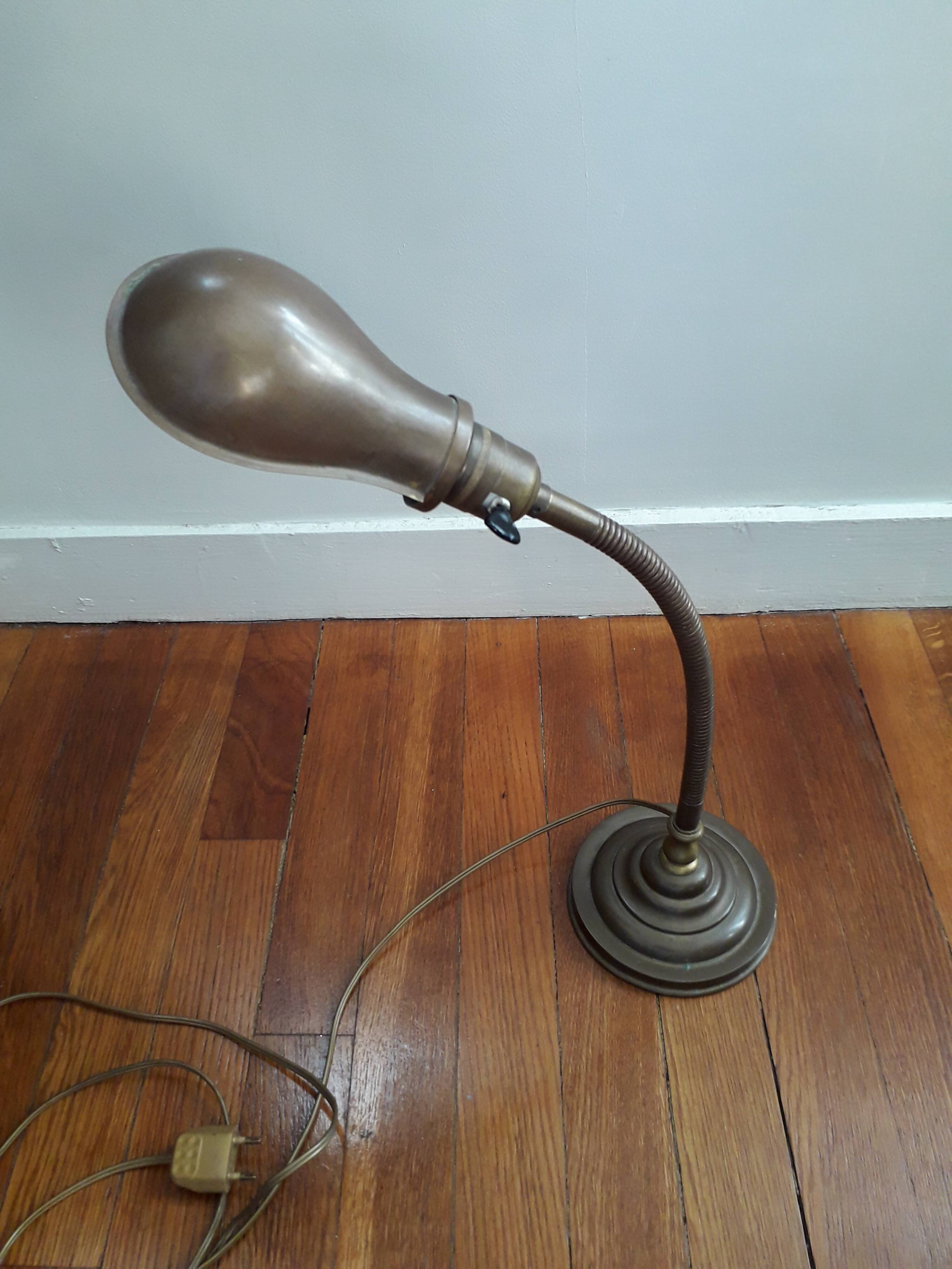 Vintage metal and articulated desk lamp