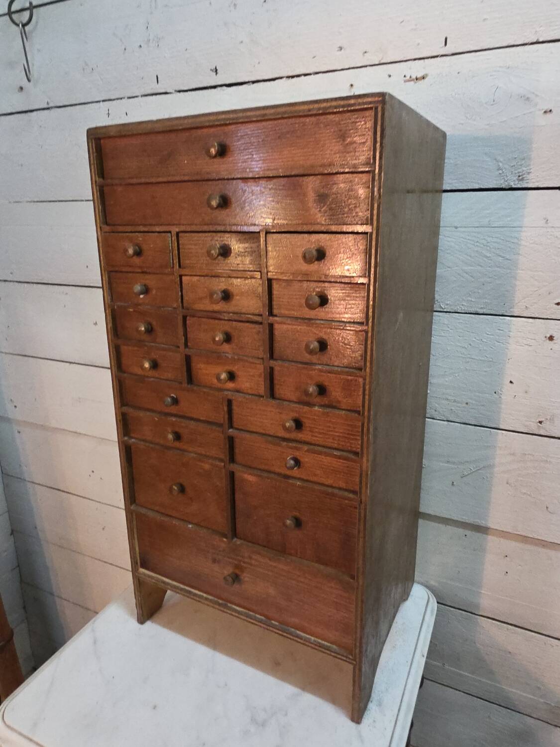 Watchmaker's workshop cabinet with drawers