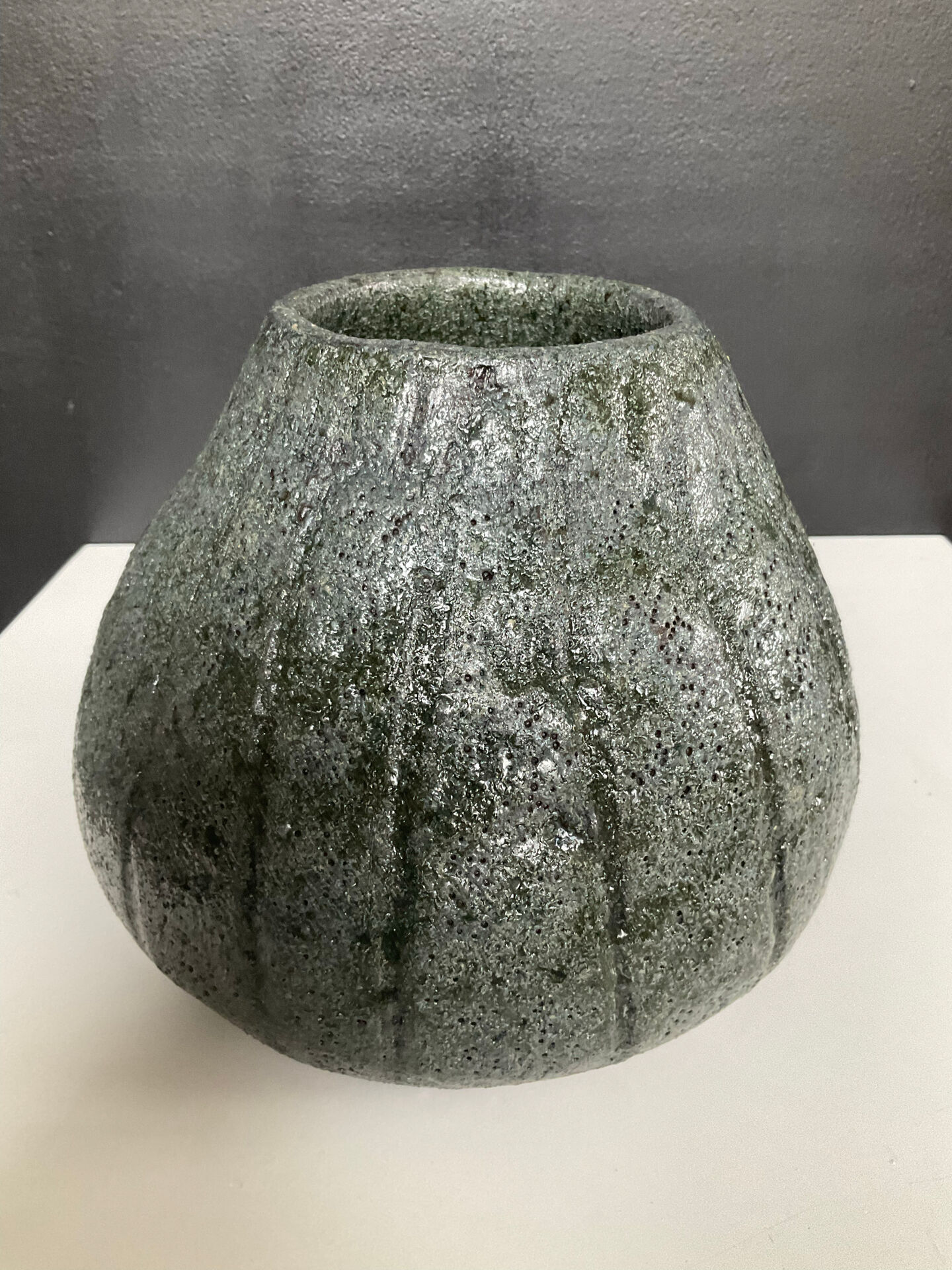Vintage brutalist ceramic vase