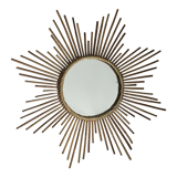 Rattan sun mirror