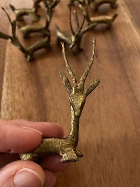 Ethnic bronze knife holders