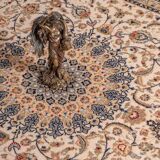 Chaku beige and black persian carpet 80x150 cm