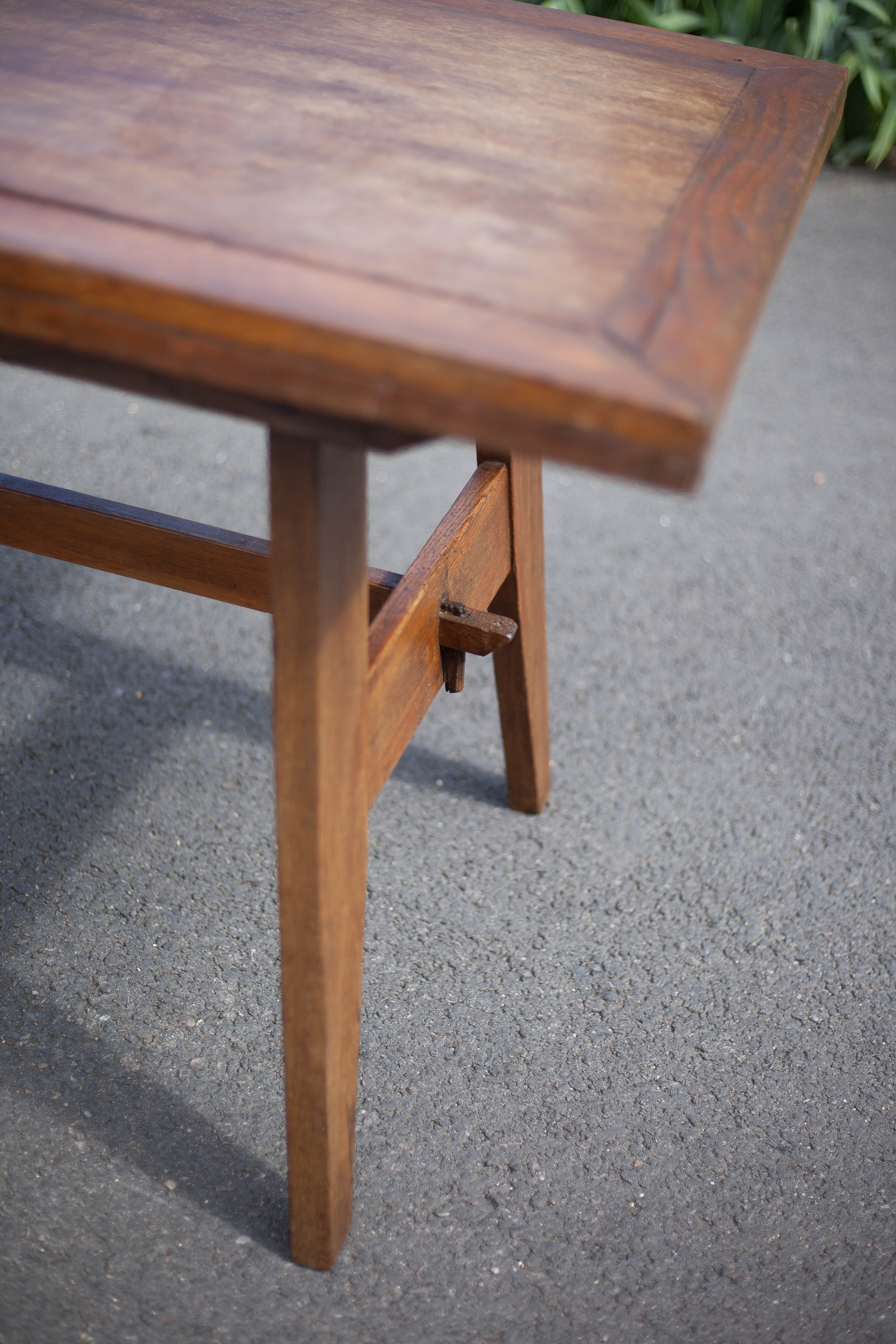 Rene gabriel table, 50s wood table, dining table, kitchen, veranda