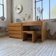 Bureau + commode + tabouret pin Maison Regain Savoie