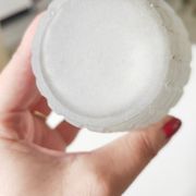 Moulded pressed glass vase