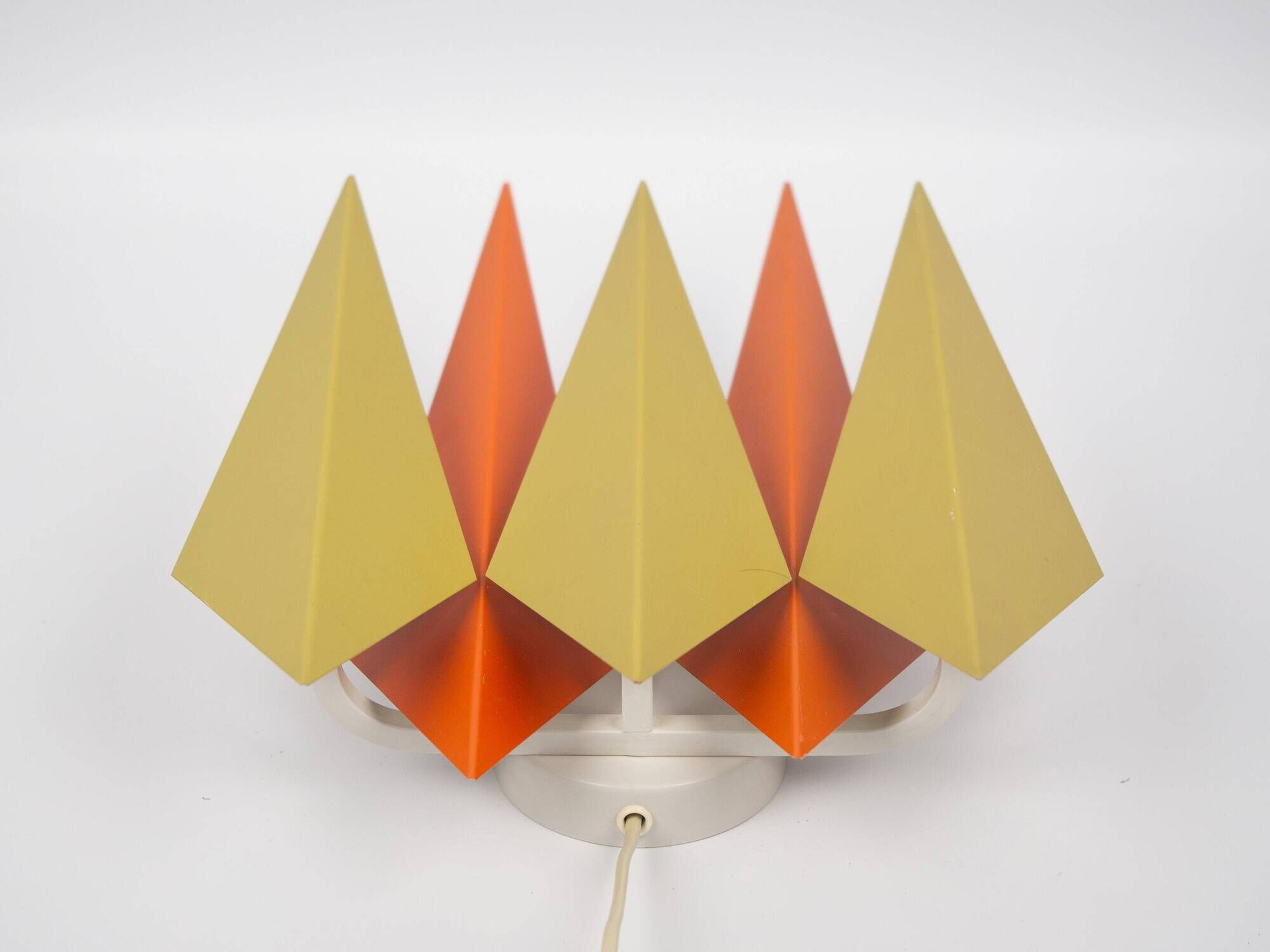 Pair of 2 Danish vintage wall lamps Diamant by Holm Sorensen, 1960