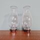 Pair of blown glass and chrome-plated metal wall lights, 1970s