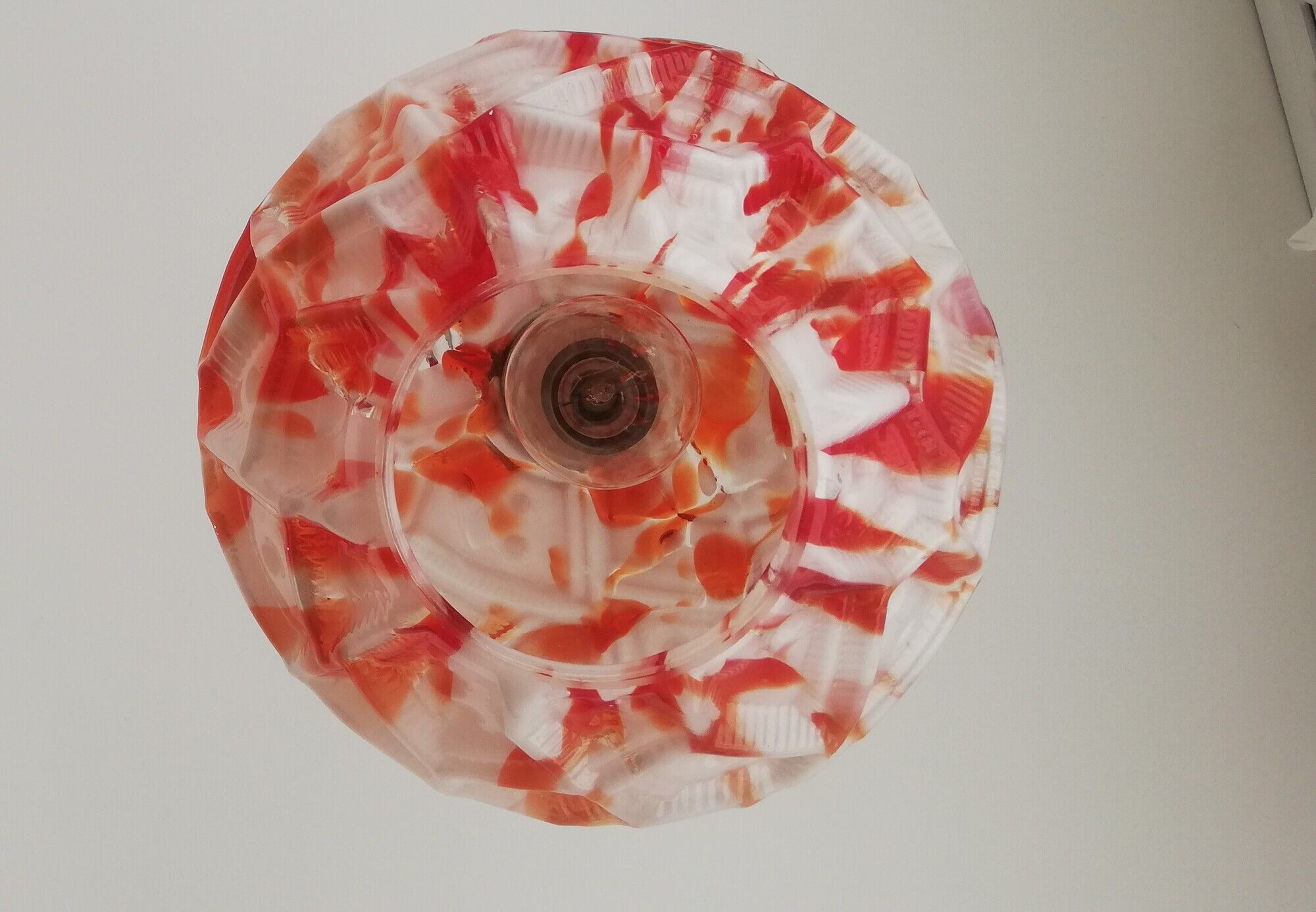 Suspension globe rouge Murano