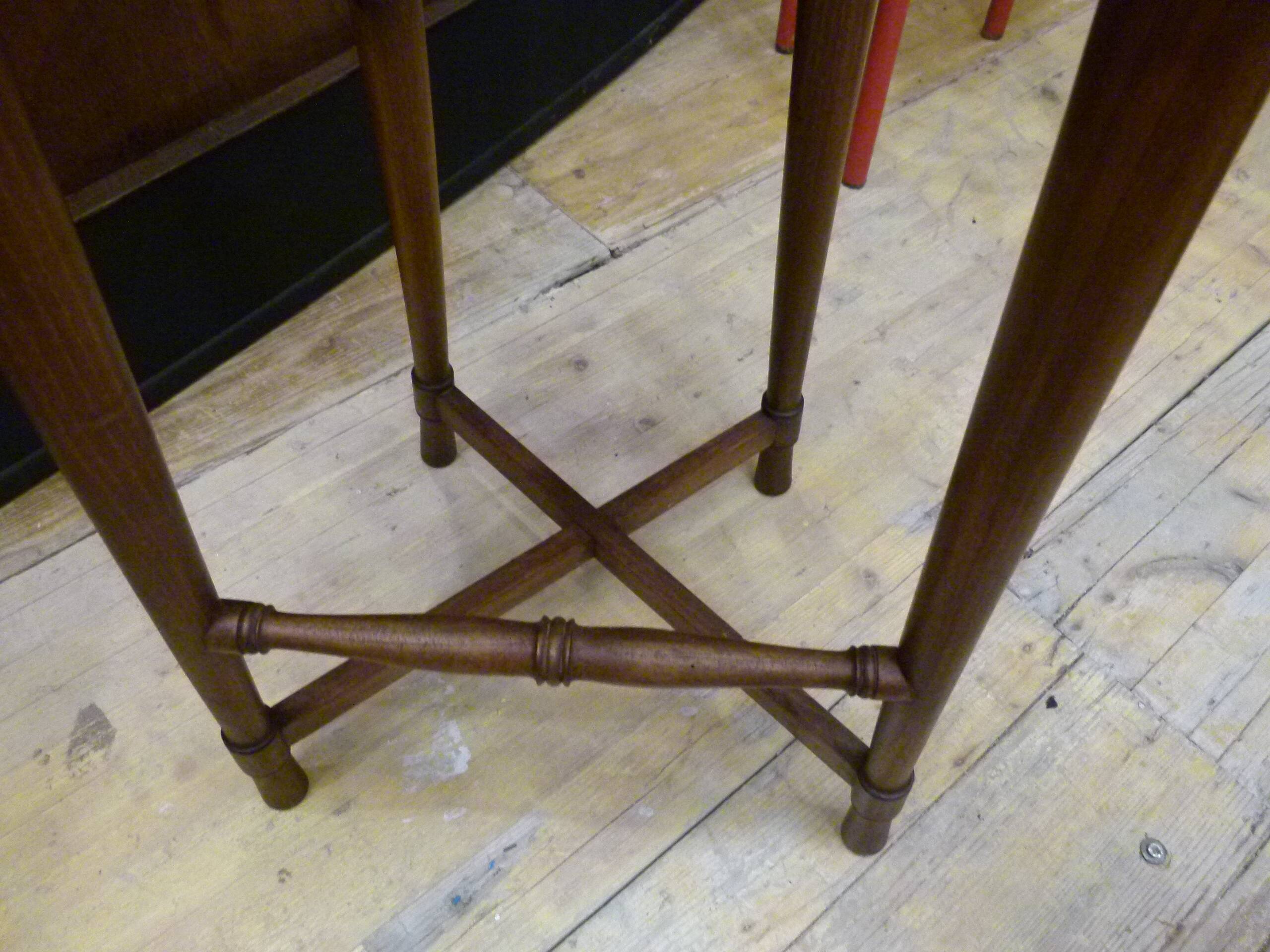 Pair of Gaudí-style stools