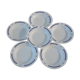 Set of 6 hollow plates Lustucru 80s