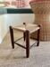 Tabouret en paille et bois