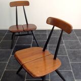 Set of 2 armchairs by Ilmari Tapiovaara for Laukaan Puu, 1950s