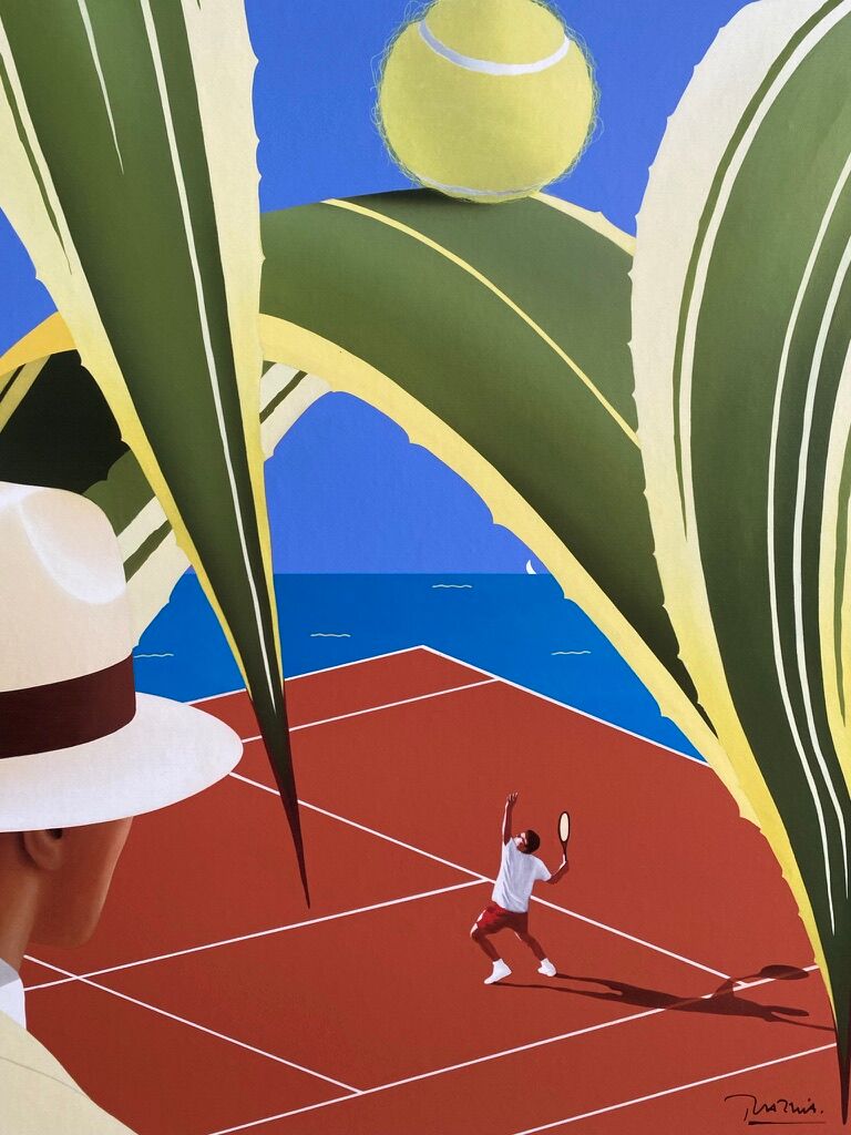 Original Razzia poster - Monte Carlo country club - Signed by the artist - On linen