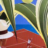 Original Razzia poster - Monte Carlo country club - Signed by the artist - On linen