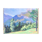 Ancient mountain canvas