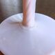 44 cm opaline vase - Pink "nymph's thigh" - 70s