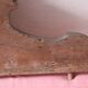 Old pediment in solid and marquetry wood