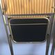 Paire de chaises Lafuma velours moutarde vintage 60/70’s