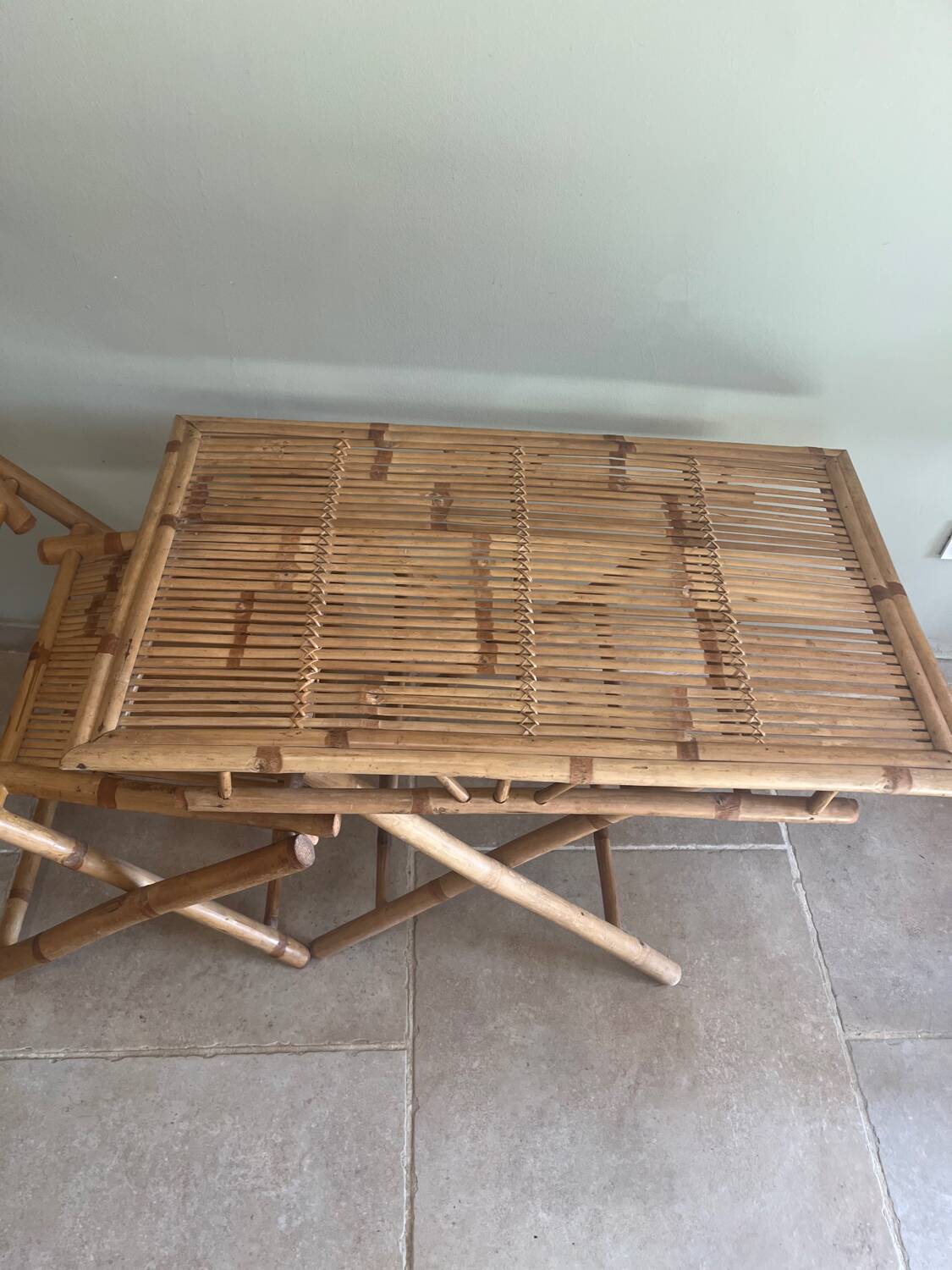 Bamboo table and chairs