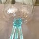 Cup on crystal stand and portious glass
