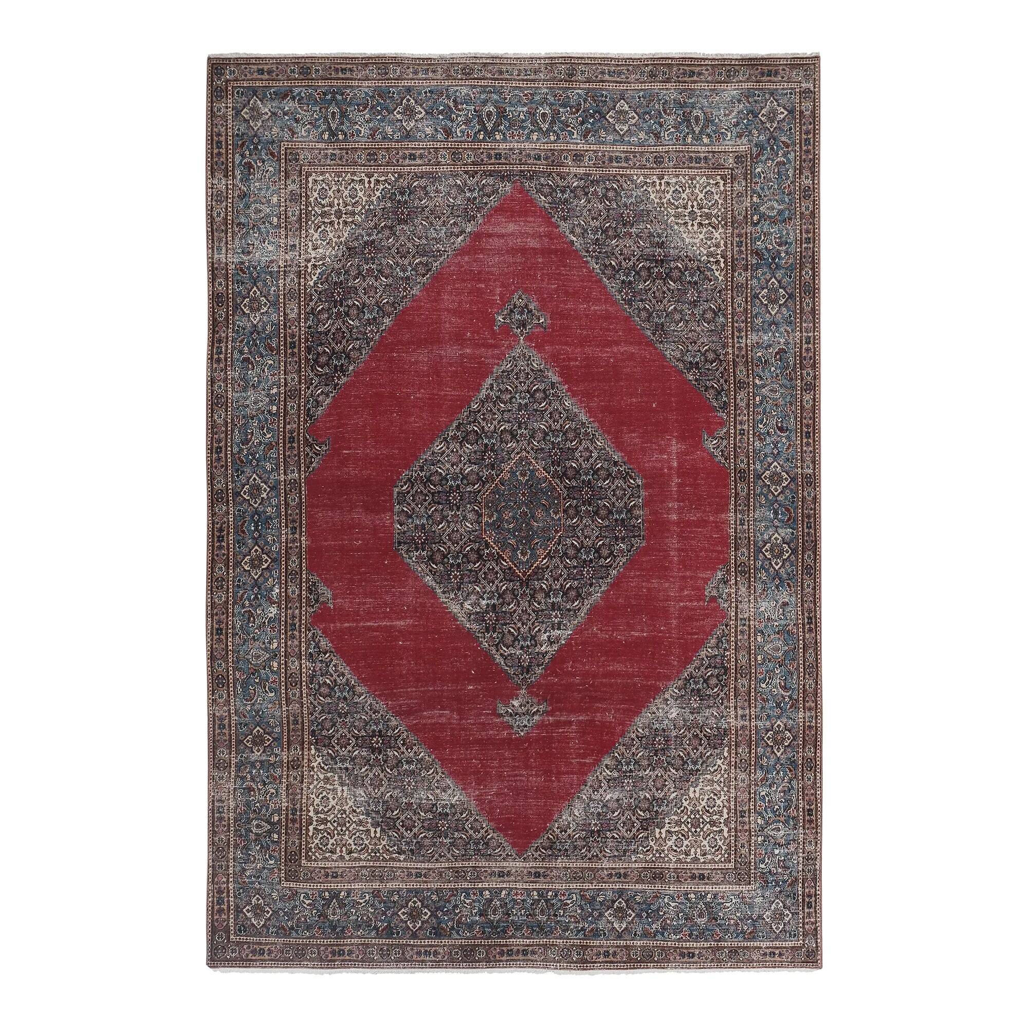 Vintage Turkish handmade rug 215x323 cm