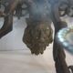 Bronze candle holder mirror