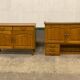 Vaisselier, buffet 2 corps vintage en chêne