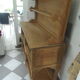 Furniture of trade, vintage service the bottom in oak the top in walnut.