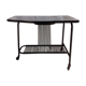 Table basse desserte à roulettes range vinyles scoubidou