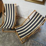 Pair of striped vintage Chileans