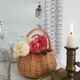 Panier en osier vintage