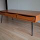 Table basse en acajou massif
