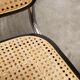 Pair of black Breuer b32 chairs and cannage