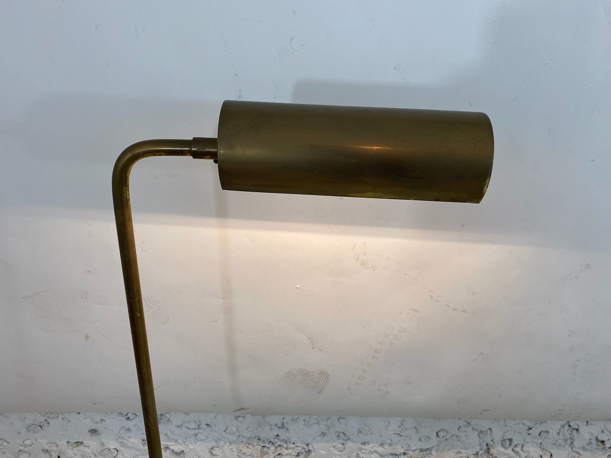Brass e-reader floor lamp from the 60s