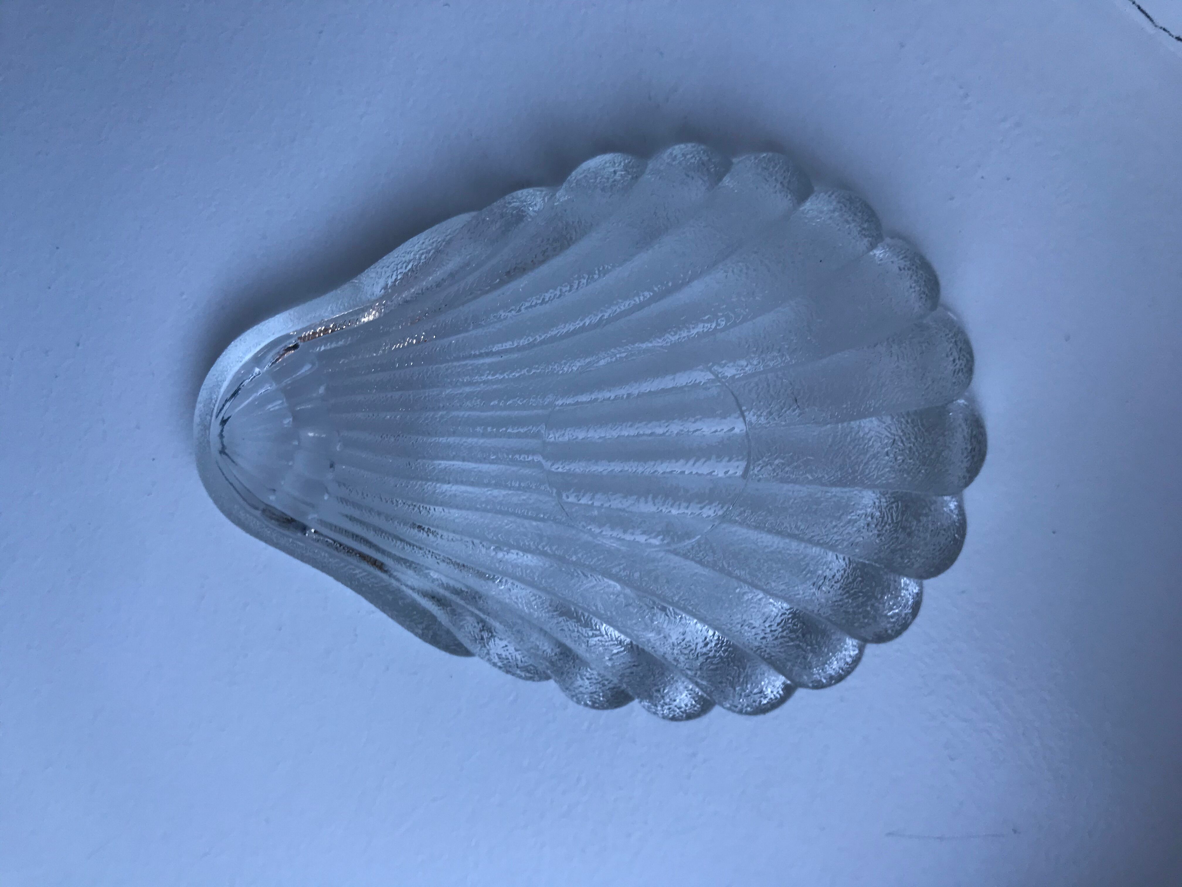 Glass shell pouch tray 70s