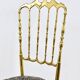 Mid-Century Chiavari Chair in Brass by Giuseppe Gaetano Descalzi, Italy, 1950s