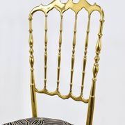 Mid-Century Chiavari Chair in Brass by Giuseppe Gaetano Descalzi, Italy, 1950s