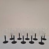 70s twisted stemmed glasses