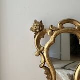 Antique candle holder mirror