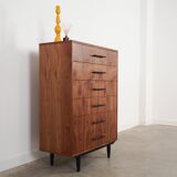 Walnut chest of drawers, Scandinavian design