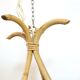 4-light rattan and rope pendant light, 1960-1970.