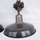Antique enamelled wall lights