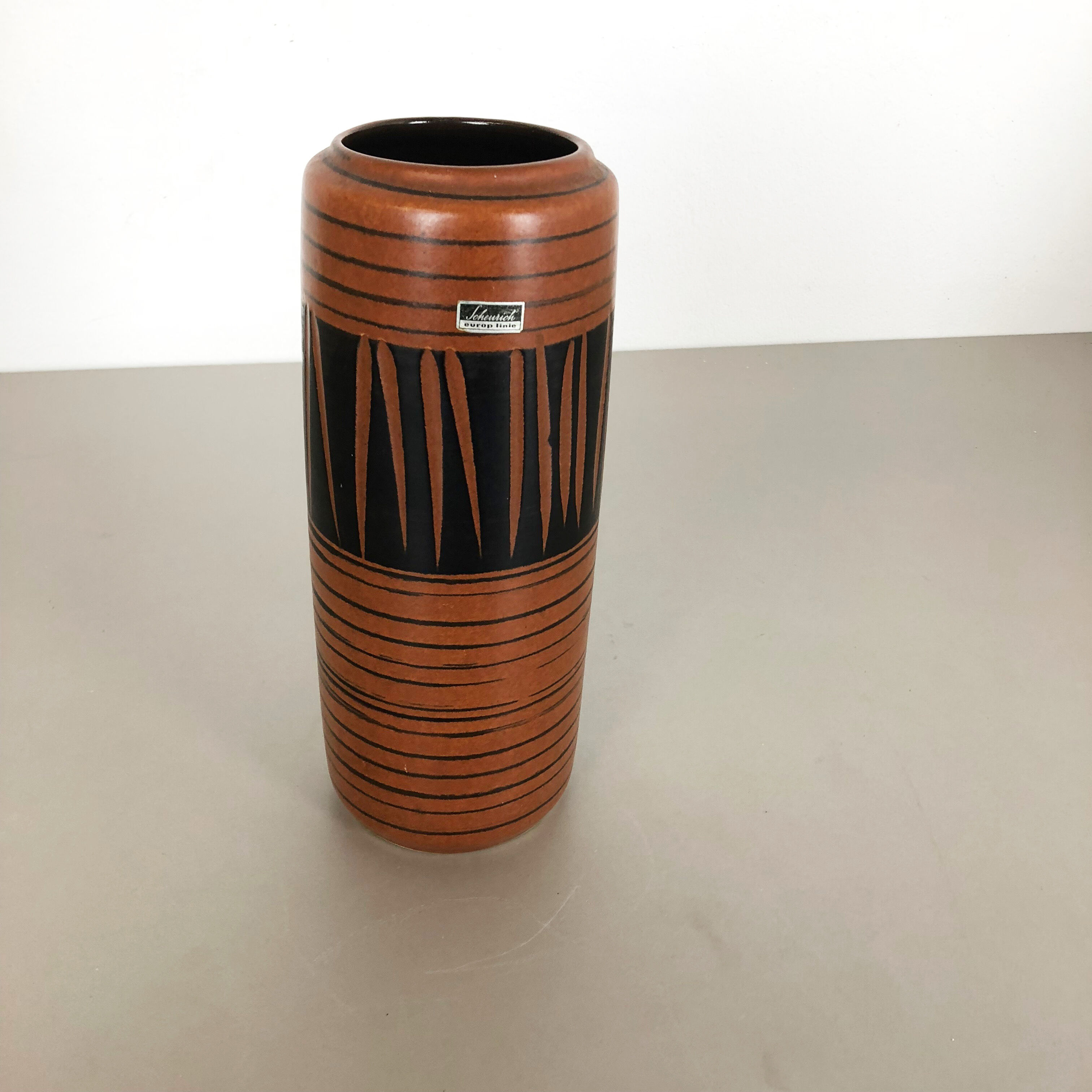 Pottery Fat Lava vase made by Scheurich, Germany, 1970s
