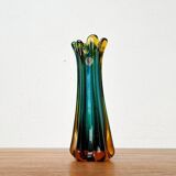 Italian Sommerso vase in Murano glass attributed to Flavio Poli for Seguso, 1970s.