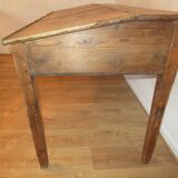 Grand meuble de métier ancien en bois massif – Pupitre université 3 ouvrant