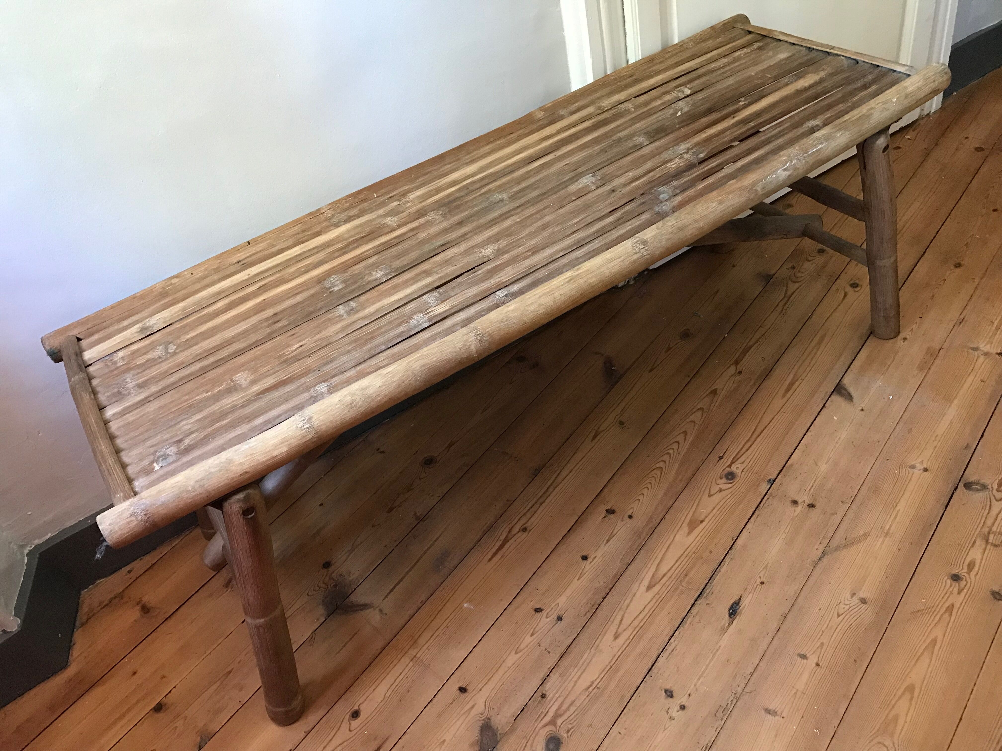 Bamboo bench