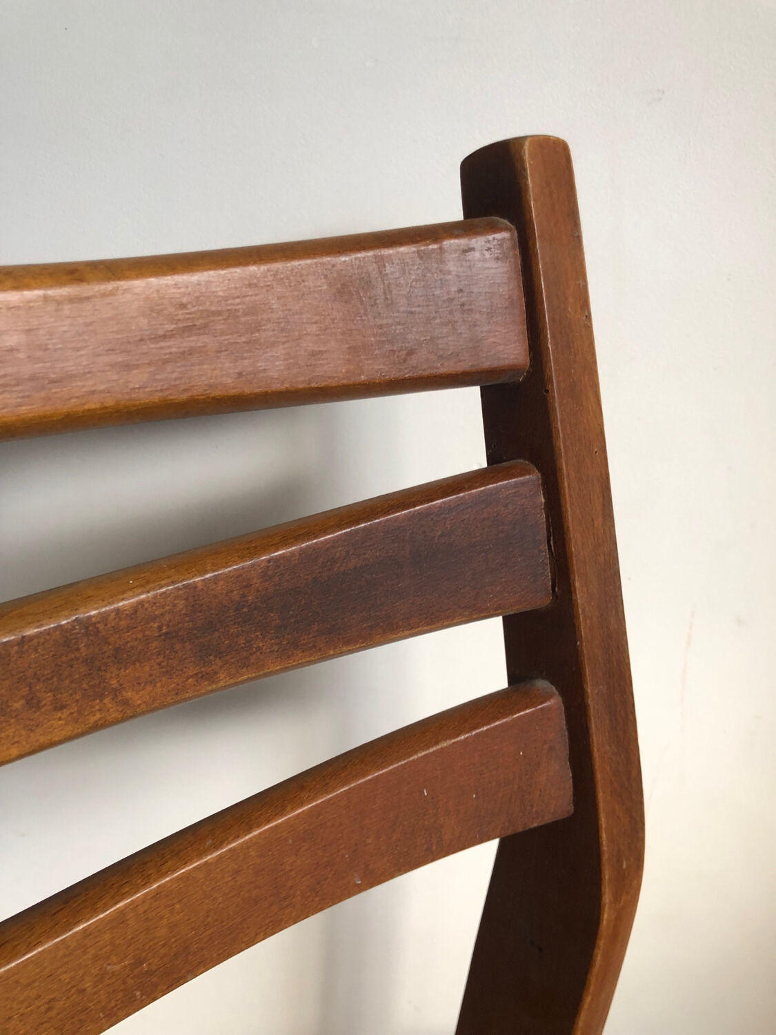 Series of four Scandinavian ash chairs