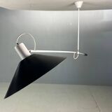 J.J.M. Hoogervorst Black Counter Balance Ceiling Lamp by Anvia Holland 1950