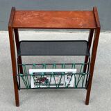 Side table with 50s magazine holder